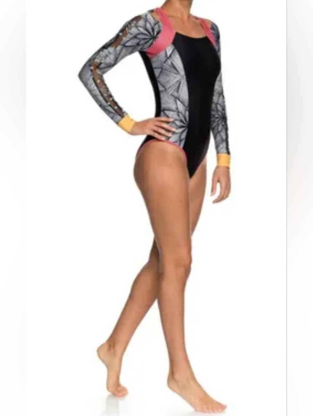 Roxy Pop Surf L/S UPF50 Zipped 1 pc Rashguard